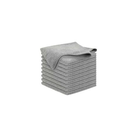 Set mit 8 Mikrofasertüchern, multifunktionale und wiederverwendbare Reinigungstücher, fusselfrei und streifenfrei, waschbar, für Haushalt und Fenster, 30 x 30 cm - Crezuo
