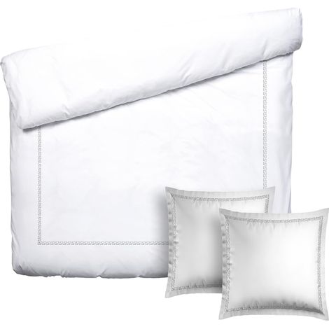 Parure de lit 3 Pièces 2 Personnes - Housse de Couette 200x220cm (1/5)