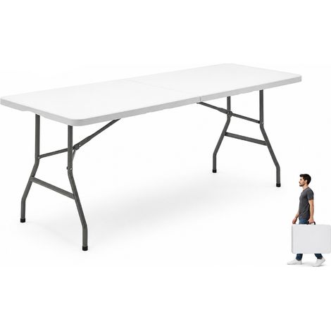 Mesa Plegable Jardín Portátil 180x74x74 cm