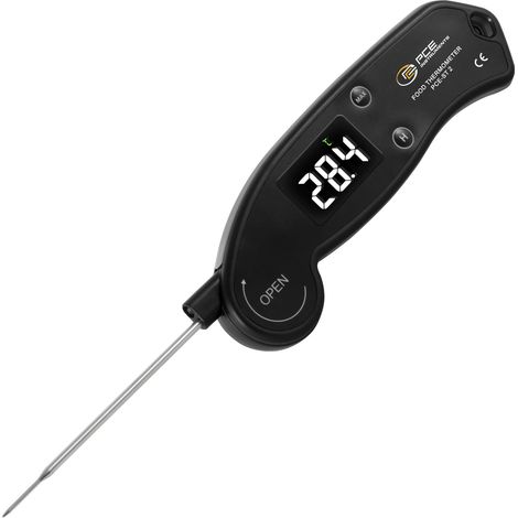 PCE Instruments PCE-ST 2 Sonde de température 0 - 200 °C avec sonde d'immersion/ de pénétration, instantané (1/4)
