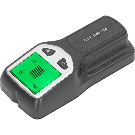 Praktischer 5-in-1-Wandscanner mit HD-LCD-Display zur Erkennung von Wänden aus Metall, Holz und Drähten (Schwarz) (1/5)