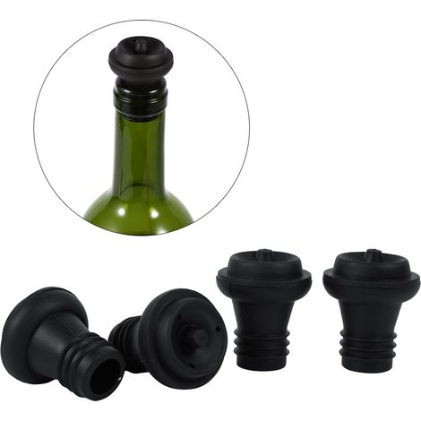 Stück wiederverwendbare Vakuumpumpenverschlüsse für Rotwein- und Champagnerflaschen – Flaschenverschlüsse, Schutzkappen, Versiegelungsstopfen – Neu (1/5)