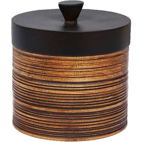 BUNTHAUS Boîtes à thé en Bois Massif, Boîtes de Rangement, Boîtes à Bijoux, Boîtes de Rangement pour Objets Go, Accessoires pour la Maison Boîtes à thé, Boîtes à café avec couvercles (1/5)