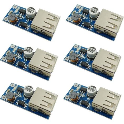 6PCS DC-DC 0.9V-5V à USB 5V 600MA USB Booster Tension Step Up Chargeur Module (1/5)