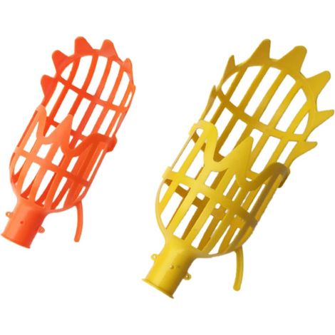2 Pièces Cueilleur De Fruits Aérien Cueilleur D'Orange Panier Pour Fruits Panier Orange Outil De Récolte De Fruits (1/5)