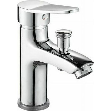 Mitigeur bain/douche monotrou chromé, monocommande. Design moderne et fonctionnel pour salle de bain. (1/5)
