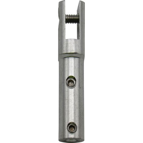 Stainless Steel Fork Terminal with Grub Screws - For 2MM Wire Rope (Swageless Jaw Wire Rope Fitting)
