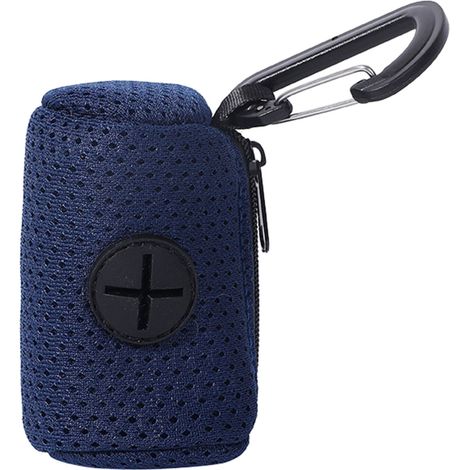 Pratico dispenser per sacchetti per deiezioni canine - Blu navy