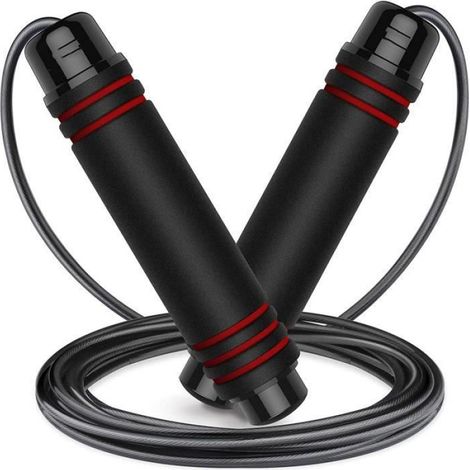 Corde à Sauter, Speed Jump Rope Réglable pour Enfant & Adulte, Roulements à Billes en Acier (1/4)