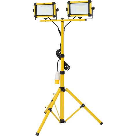Draper 28291 110V SMD LED Tripod Site Light, 2 x 50W, 12000 Lumens (1/2)