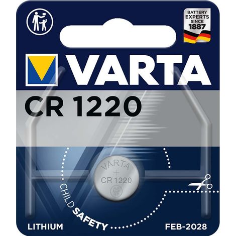VARTA Pile bouton au Bouton Lithium CR1220 3 V 1-Blister (1/3)