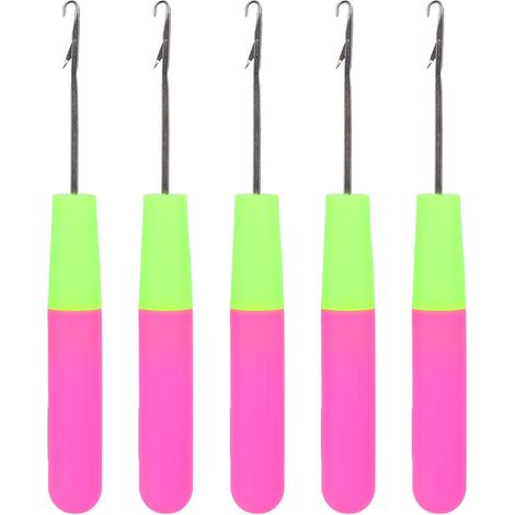 Kit Crochet Latch Hook Aiguilles Tressage Extension Cheveux Outils Artisanat Coiffure Lot (1/5)