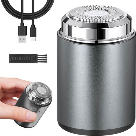 Mini Rasoir Électrique, Rasoir Étanche Lavable De Poche Portable Pour Le Rasage, Capsule Razor Tondeuse à Barbe Électrique Rechargeable par USB, Mini Shaver, Humide Et Sec Rasoir Voiture, Voyage (1/5)
