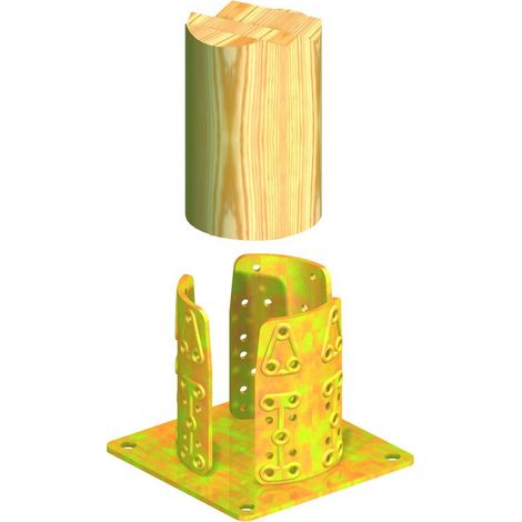 4 x PIASTRA 922 SUPPORTO PILASTRO AVV ACC TROP D 120 MM (1/2)