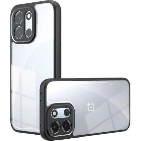 Custodia per OnePlus Nord 6, Fusion Hybrid, trasparente con cornice nera (1/5)