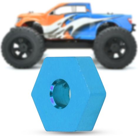 Support Hexagonal en Alliage d'Aluminium pour Monster Truck LC 1/14 - 4 Pièces Amélioration Roue