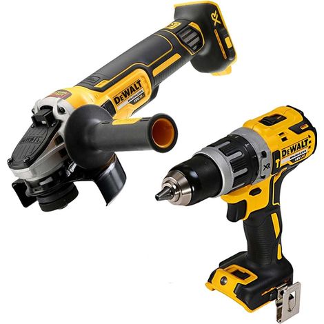Dewalt DCK2080 18v XR Brushless Kit DCD796 Combi Drill DCG405 Angle Grinder Bare