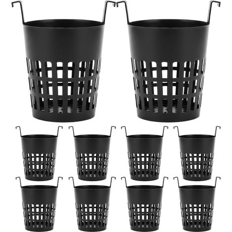 10 supports pour plantes aquatiques, pots hydroponiques en filet avec crochet, panier à de 7, 6 cm (1/4)