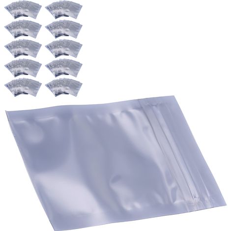 100 Stück/Set 6x9 cm antistatische, wiederverschließbare Aufbewahrungsbeutel für Elektronik (1/5)