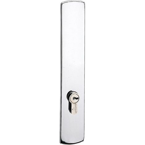 Grande plaque seule en zamak chromé - Entraxe 70 mm - Carré 7 mm - Pour Ensemble RIV-BLOC aveugle - VACHETTE
