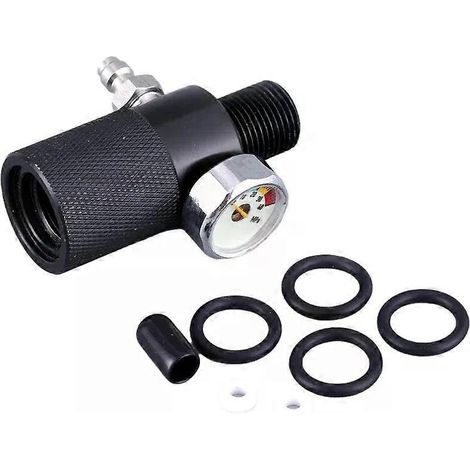 Ventiladapter für Hochdruck-Gasflaschen mit M1815-Gewinde, geeignet für Sauerstoffflaschen, Fülldruck 400 bar/4500 psi - JXLGV (1/4)