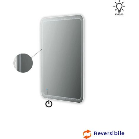 Specchio illuminazione led con disegno lavorato Made in Italy 45028 (1/3)