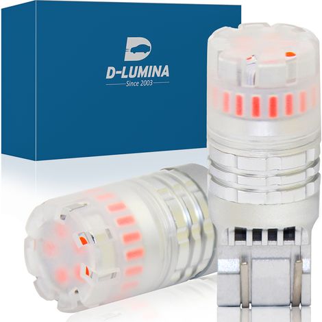 Lampada Led T20 7443 7440 Canbus Rosso 12V No Polarita IP67 Illuminazione 360 Gradi (1/3)