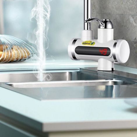 Robinets de cuisine - Robinet chauffe eau électrique instantané sans réservoir - Type digital lateral (1/4)