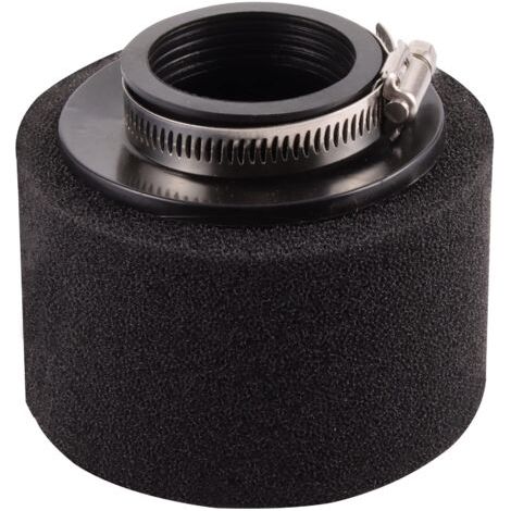 BUNTHAUS Filtre à air 48 mm à double mousse nettoyante, noir, à ouverture droite, de rechange pour motos 50cc, 70cc, 90cc, 110cc, 125cc et 150cc (1/5)