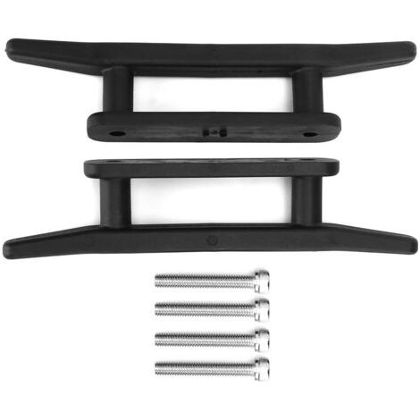 Qiilu Taquet d'amarrage Taquet de Ponton d'ancrage d'amarrage, Paire de Taquet d'ancrage de Ponton d'amarrage Marin avec vis pour Accessoires de canoë de Kayak. (1/5)