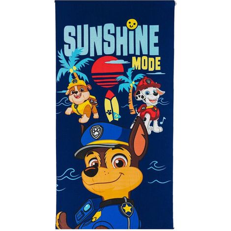Asciugamano da spiaggia aymax paw patrol 70x140 cm poliestere