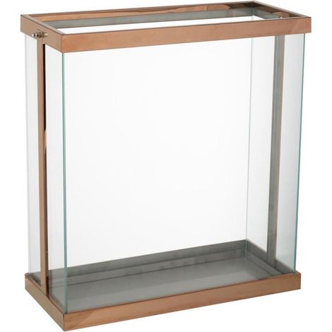 Lanterne en Verre "Enma" 45cm Cuivre (1/3)