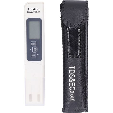 Testeur EC TDS 3-en-1, 0-9999ppm, pour eau potable, aquarium et piscine