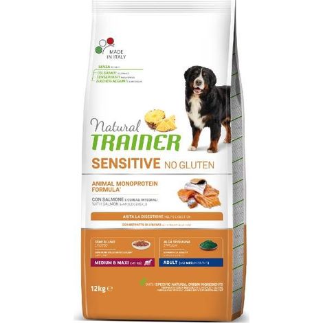 CROCCHETTE CANE ADULTO MAXI&MEDIUM NATURAL SALMONE 3KG
