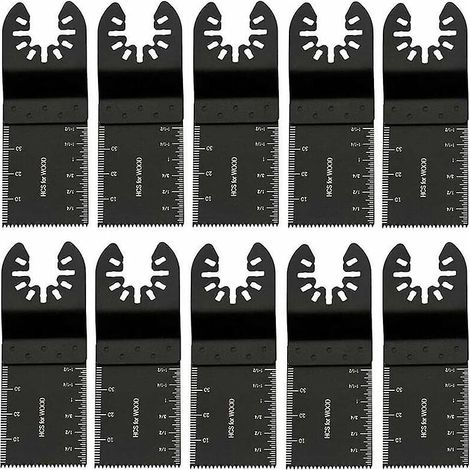 kit De 10 Lames De Scie Oscillante, Ensemble D'outils Multifonctions En Bois, Mtal Et Plastique, Lames De Mlange Universelles, Accessoires Multi-o