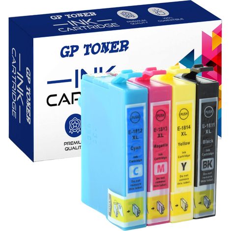 4x Tinte für Epson E1815XL CMYK (1/5)