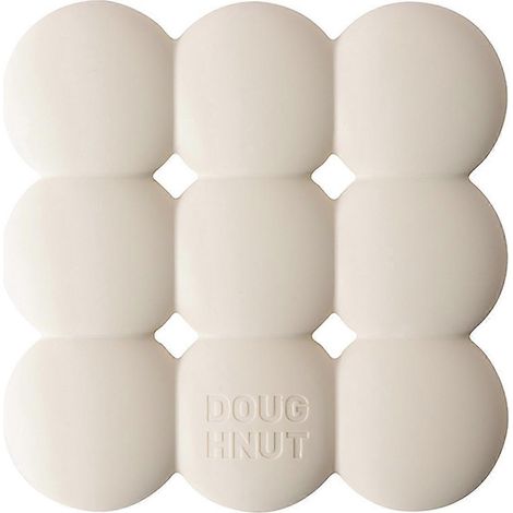 Dessous de plat en silicone en forme de beignet, résistant à la chaleur, pour comptoirs, barbecue, camping, vaisselle blanche (1/5)
