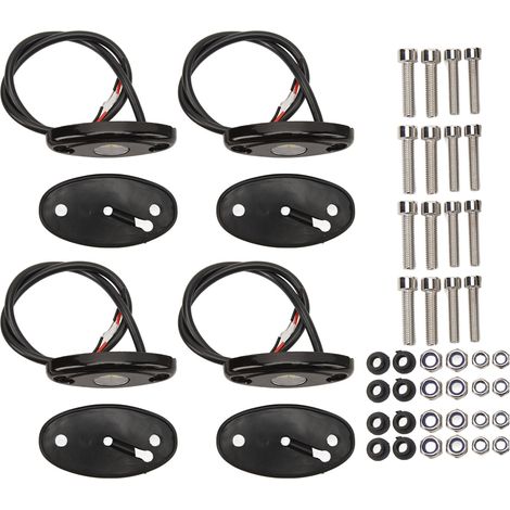 4 pièces lumière sous-caisse voiture 9-32V 9W blanc lumineux dissipation thermique pour camion ATV UTV SUV bateau tout-terrain (1/5)
