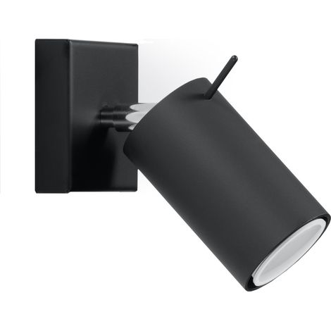 Wandleuchte Mirax 1 GU10 Schwarz Lumilo 00.119.91