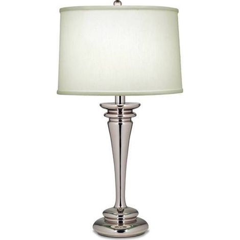 Elstead Brooklyn - Lampada da tavolo 1 luce nichel lucido, E27