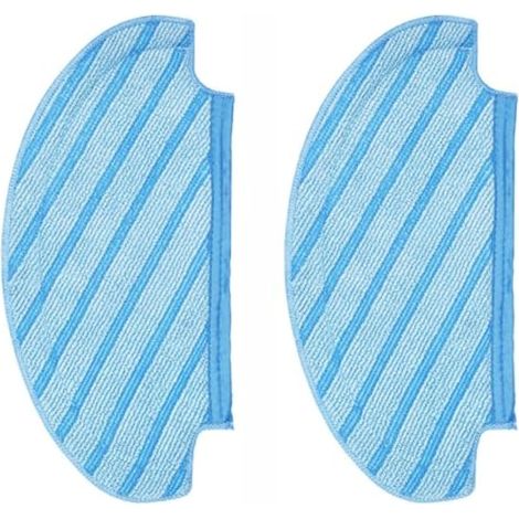 Lingettes de rechange pour balais compatibles avec les aspirateurs Ecovacs Deebot Ozmo T8 AIVI T8+ T9 N8 Pro et Yeedi Vac Max, lot de 2, lavables et dotées d'une technologie de vibration sonique et co (1/5)