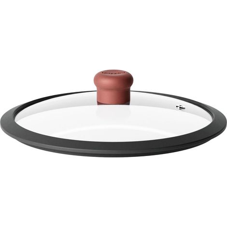 GUZZINI Coperchio in Vetro Curvo D 20 Cm Cook&Color Rosso Mattone (1/3)