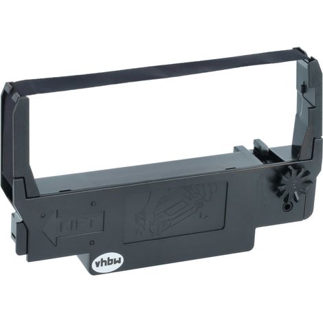 vhbw Ribbon Cartridge compatible with Nixdorf Beetle 70 Dot Matrix, Receipt Printer - Black Ink Ribbon - Replacement for ERC-30, ERC-34, ERC-38 B