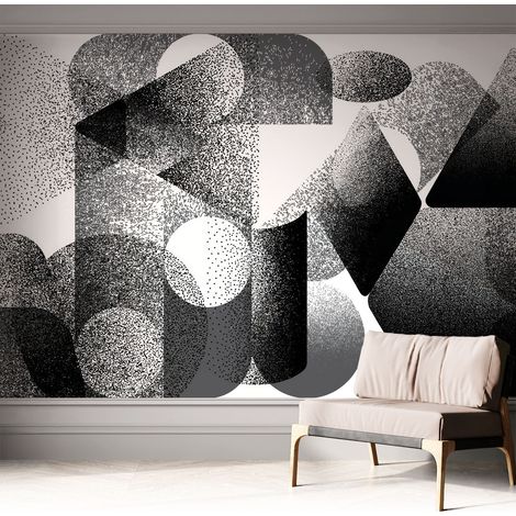 Tapete Selbstklebend - modernes Design - Wohnungsdeko - geruchslos - langlebig Geometrische Formen 312x219 cm (1/5)