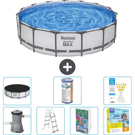 Bestway Piscina Bestway Steel Pro MAX Rotonda - 457x122 cm - 8-pezzi  S572 (1/4)