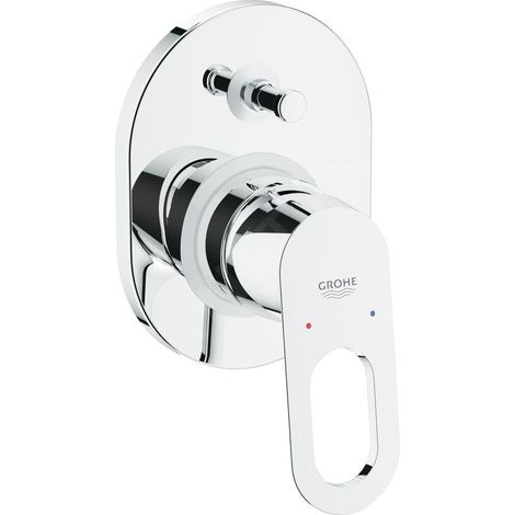 Grohe BauLoop - Mitigeur de baignoire encastré, avec corps, chrome 29041000 (1/5)