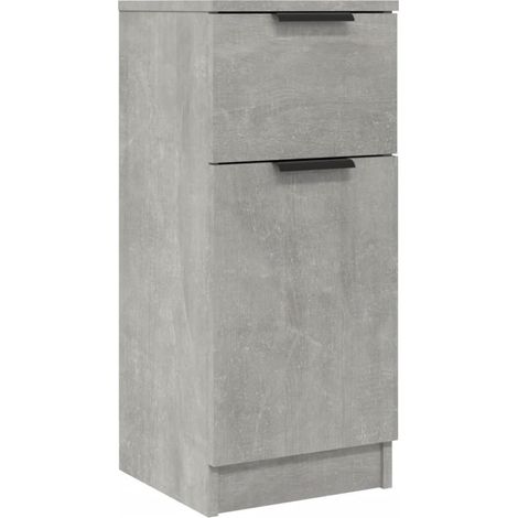 Credenza cassettiera cassettiera mobile contenitore organizer cucina soggiorno soggiorno 30 x 30 x 70 cm derivati del legno grigio 020031857