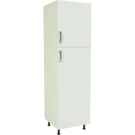 Columna de cocina de 2 puertas en blanco. 213 cm(alto)60 cm(ancho)60 cm(largo) (1/5)