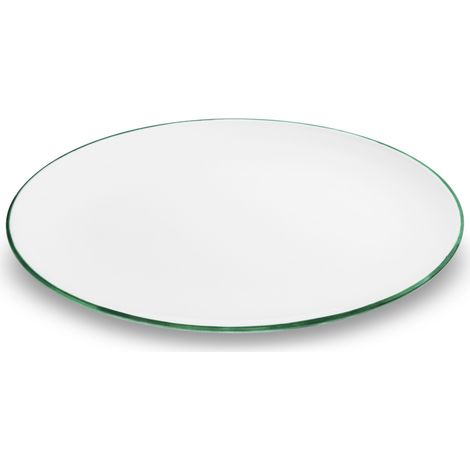 Gmundner Cerámica Borde verde, fuente ovalada (33x26cm)
