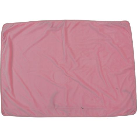 Couverture bébé douce chaude anti-rétrécissement double face polaire portable châle pour maison bureau rose (1/5)